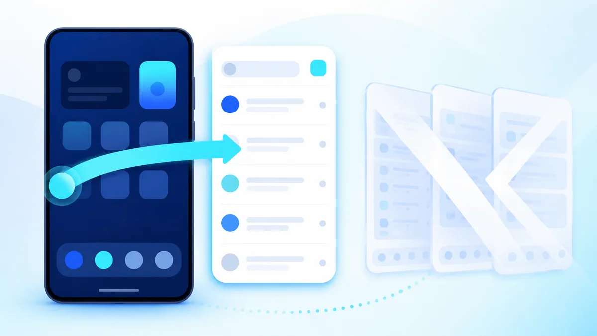 Reaching the inbox in one swipe from the home screen